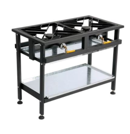 2-burner Boiling Table / Gas Stove (Heavy Duty) – *High Pressure*