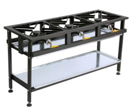 3-burner Boiling Table / Gas Stove (Heavy Duty) – *High Pressure*