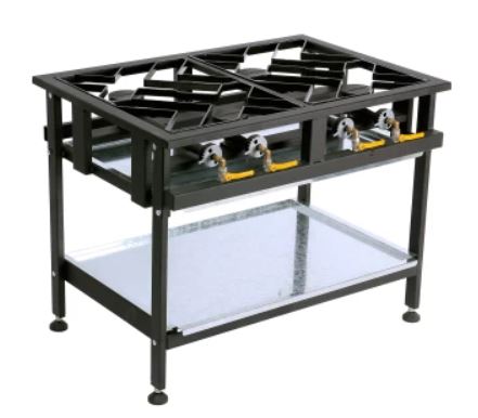 Boiling Table Staggered 4 Burner