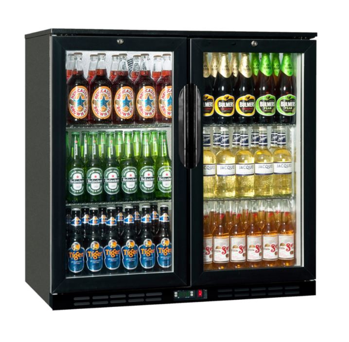 Beverage Cooler - Back Bar Cooler 2 Door Hinged