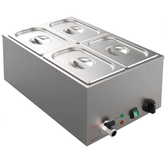 Bain Marie Gas Table Top 2 Division 4×1/4×4 Pan