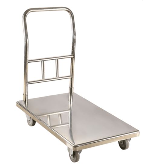 2 Tier *Folding* Trolley Stainless Steel