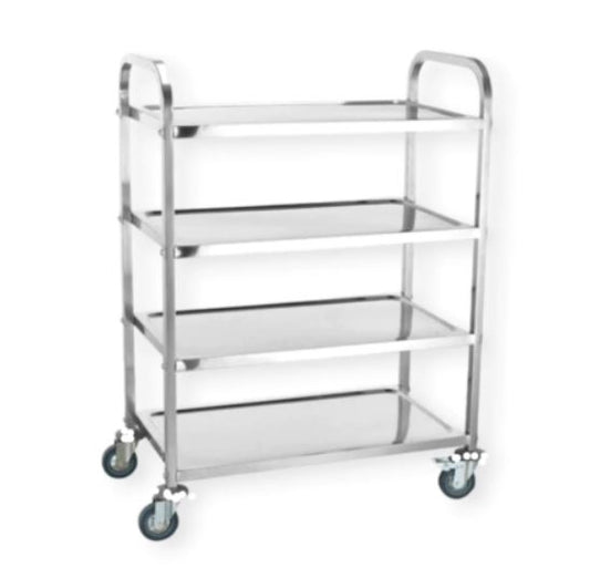 4 Tier Trolley Stainless Steel