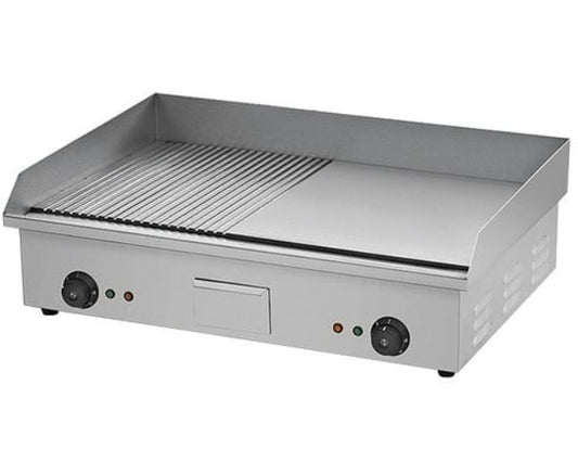 Half Grooved / Half Flat Electric Griller