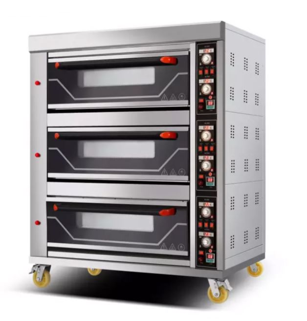 Oven 3 Deck 6 Tray Gas