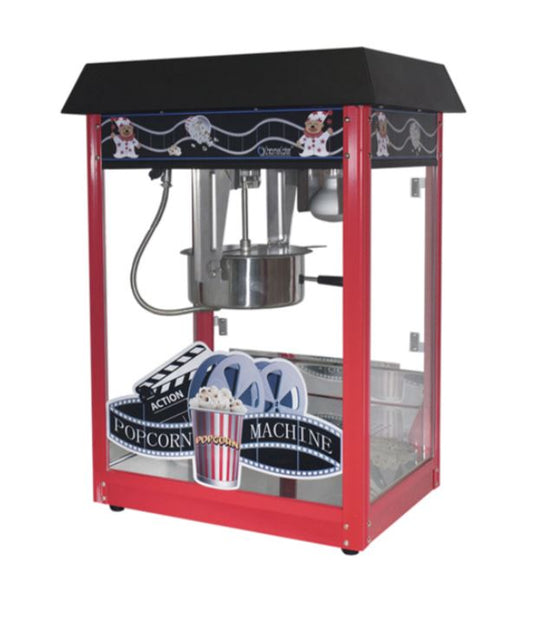 Popcorn Machine 16oz POP16B Red & Black