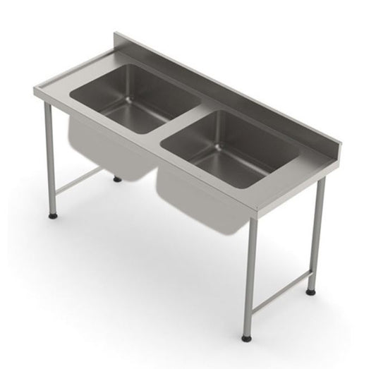 Sink Double Bowl 2300mm Stainless Steel